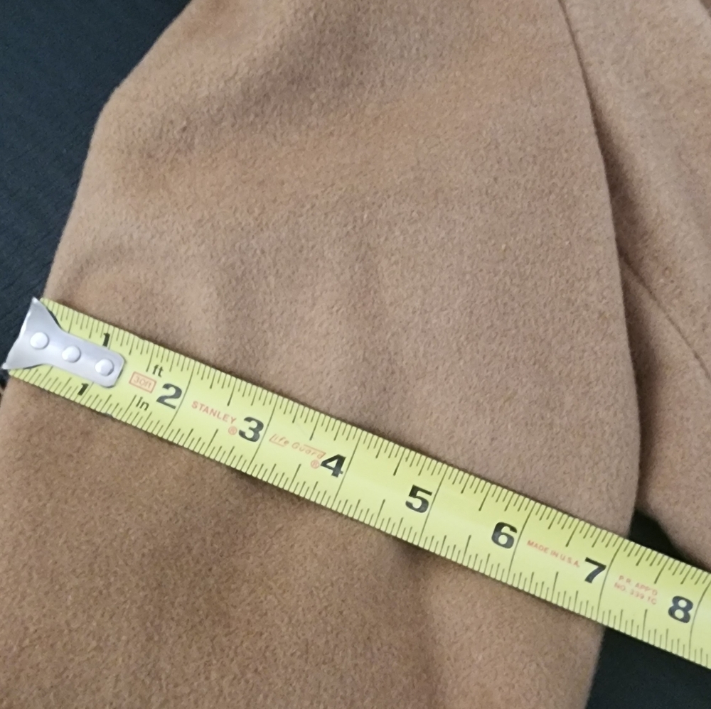 CALVIN KLEIN women's camel wool-cashmere coat 10P - Picture 9 of 12